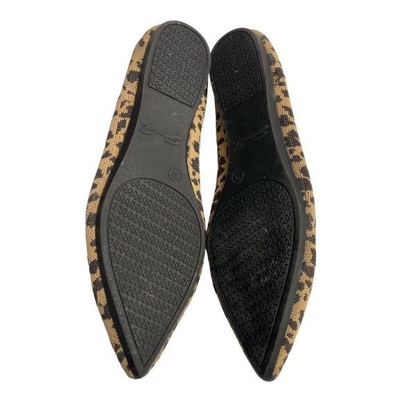 Seven7 animal print pointed toe women’s knit flats SZ 9 - Picture 7 of 8